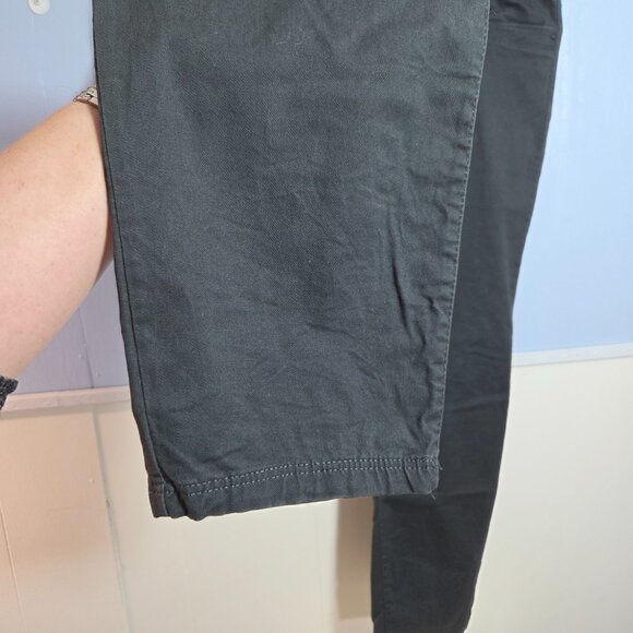 Studio 18 Fantastic Elastic Dark Gray Straight Leg Casual Ankle Pants - Picture 5 of 10